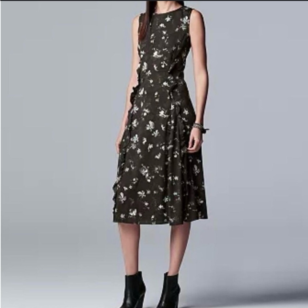 Simply Vera Vera Wang Black Floral dress